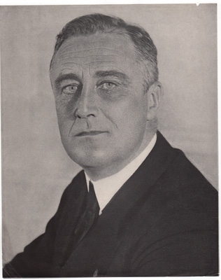 portrait of Franklin Delano Roosevelt